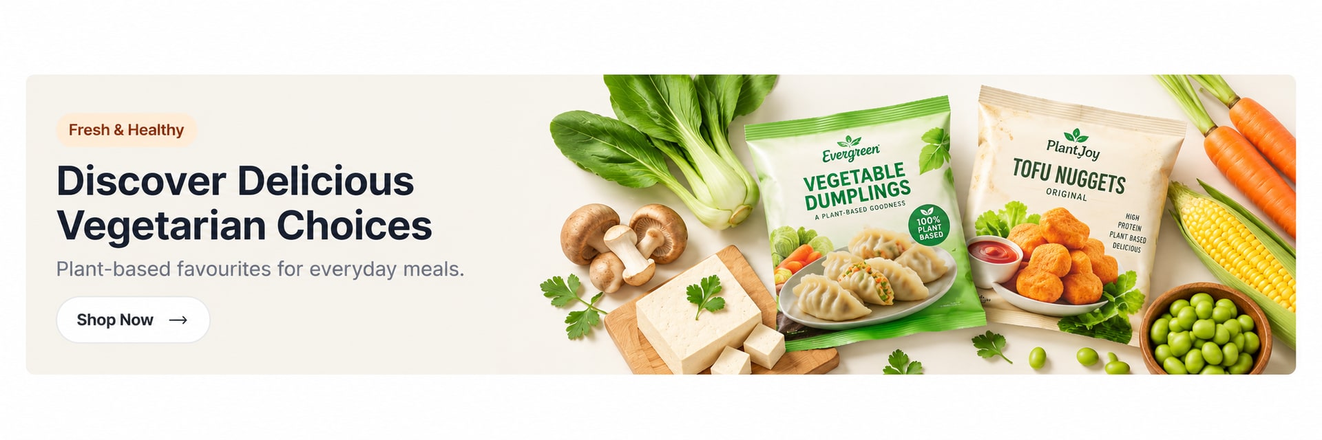Vegetarian food themed illustration