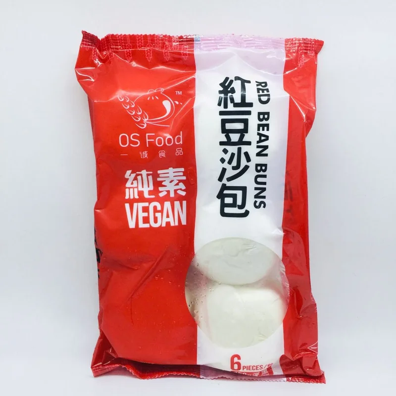OS Food 一诚食品 一诚纯素红豆沙包 6件