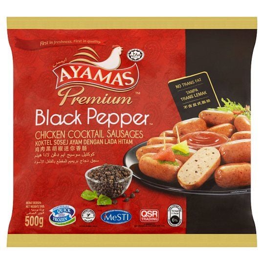 AYAMAS Black Pepper Chicken Cocktail Sausages