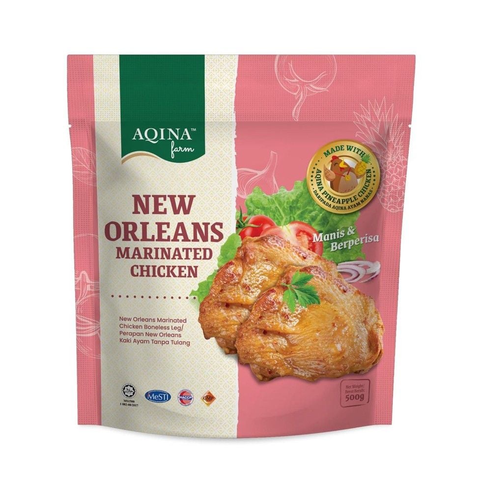 AQINA Peha Ayam Nanas Tanpa Tulang Perisa New Orleans Sejuk Beku