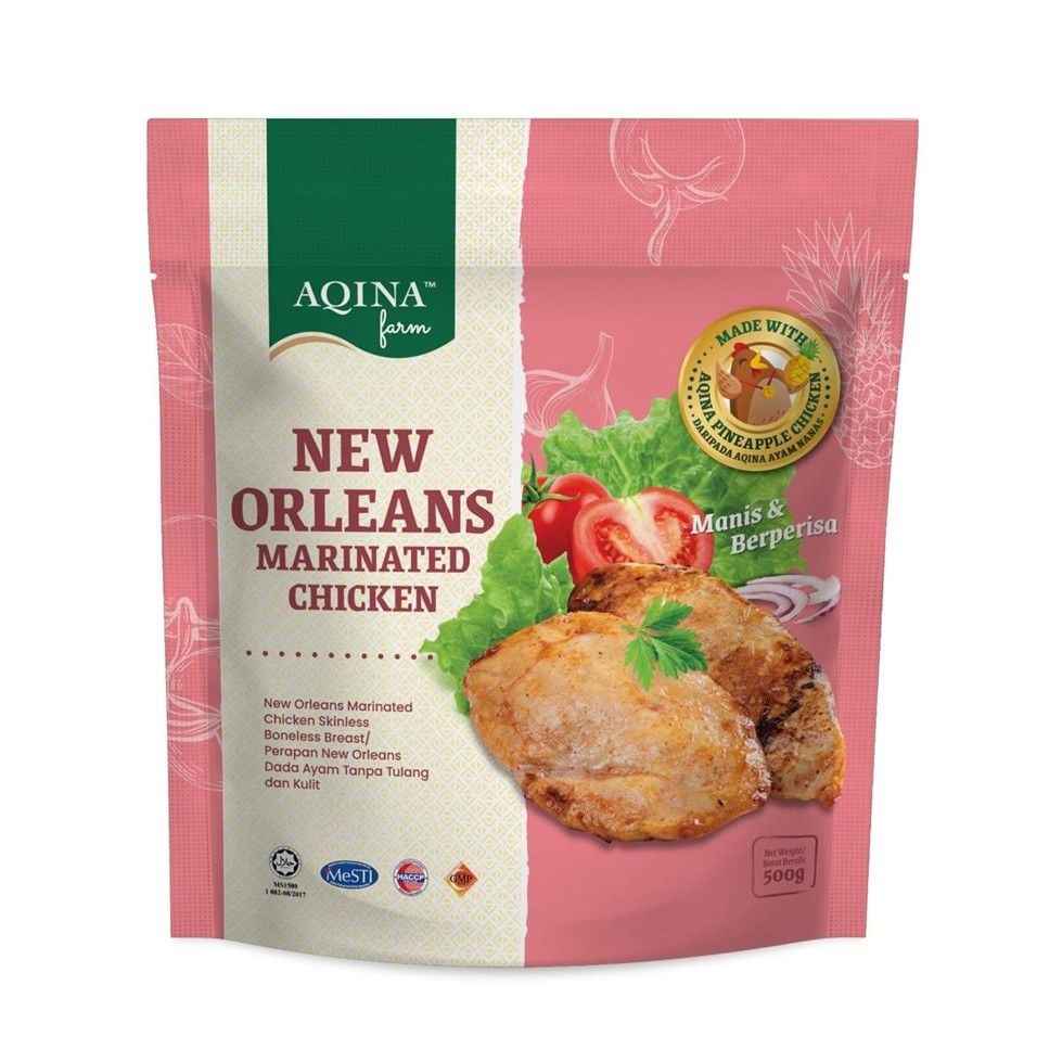 AQINA Dada Ayam Nanas Perisa New Orleans Sejuk Beku