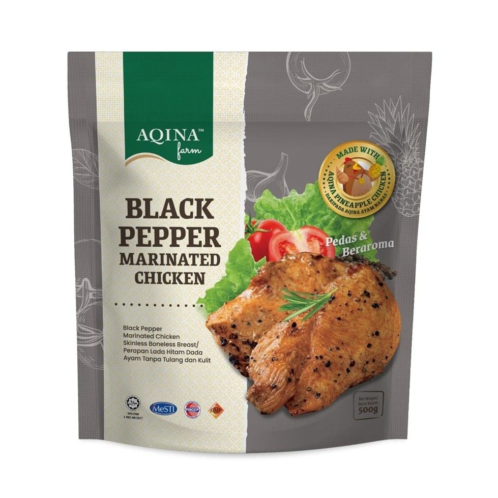 AQINA Dada Ayam Nanas Lada Hitam Sejuk Beku