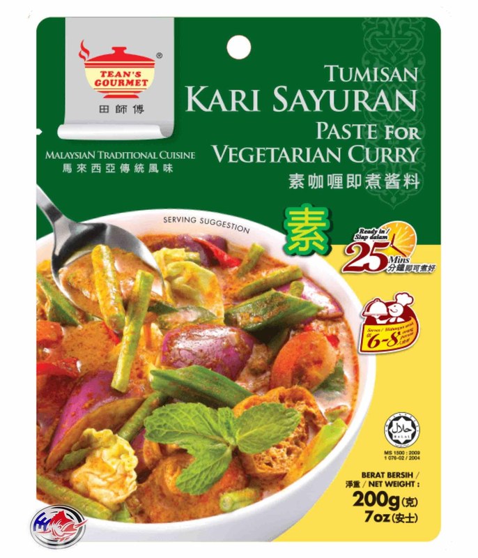 TEAN'S GOURMET TEAN'S VEG.CURRY PASTE(200G)