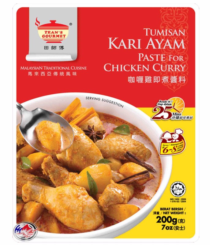 TEAN'S GOURMET TEAN'S CHICKEN CURRY PASTE (200G-PO)