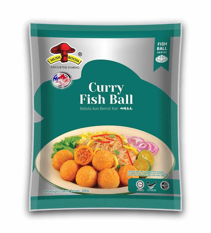 MUSHROOM QL CURRY FISH BALL(500G)咖喱鱼丸###