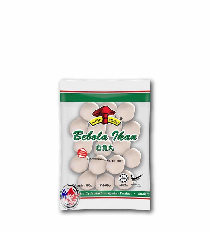 MUSHROOM QL SMALL WHITE FISHBALL-小白 (160G)(1 PKT )MC-BK200^
