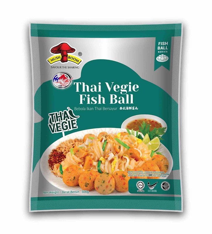 MUSHROOM QL THAI VEGIE FISHBALL-500GM ( 1PKT )泰式菜丸MC-TVB500^