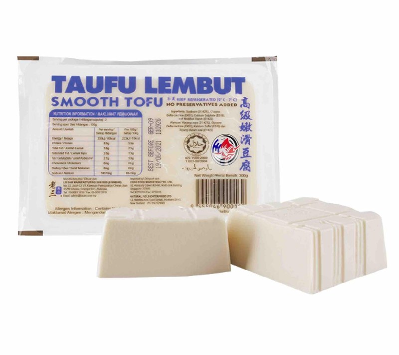 LO SAM SMOOTH TOFU-300G-(ST-300G) (TAUFU LEMBUT KOTAK) 1S