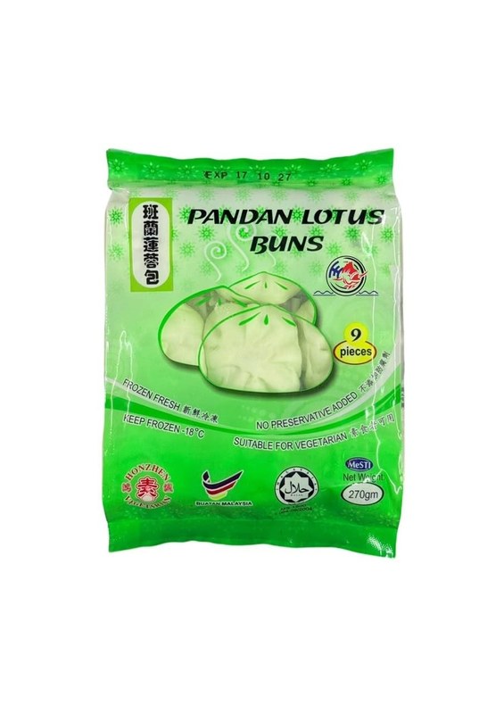 HONZHEN Pandan Lotus Buns 9pcs