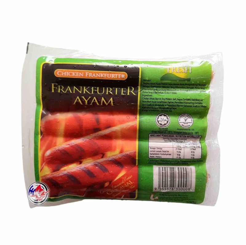 VALLEY FRESH HLRB CHICKEN FRANK ORIGINAL-300