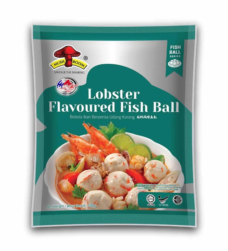 MUSHROOM QL LOBSTER FLAVOURED BALL-500G龙虾球###