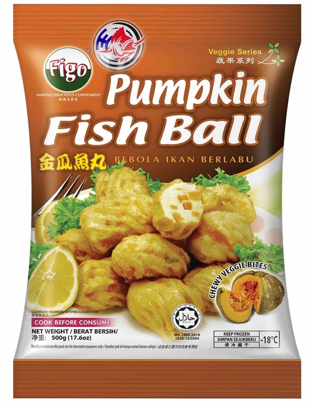 FIGO FIGO PUMPKIN FISH BALL -500G