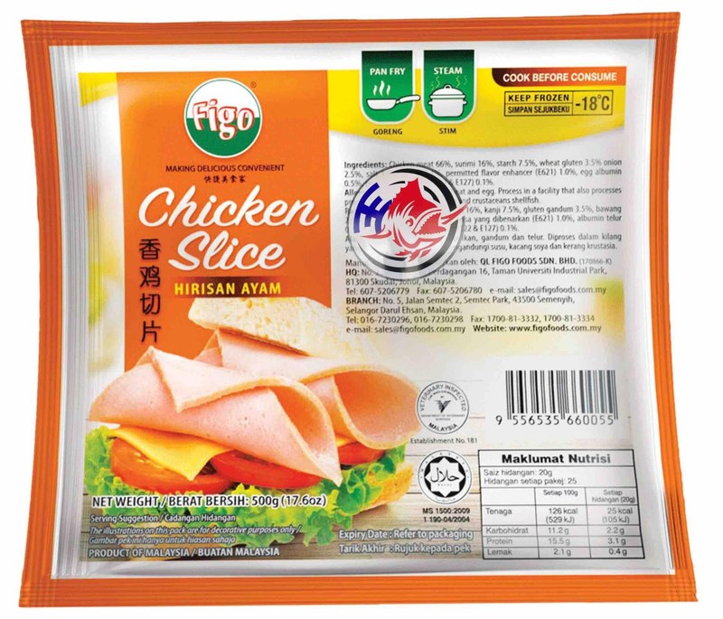 FIGO FIGO CHICKEN SLICE ( 500G )-16S