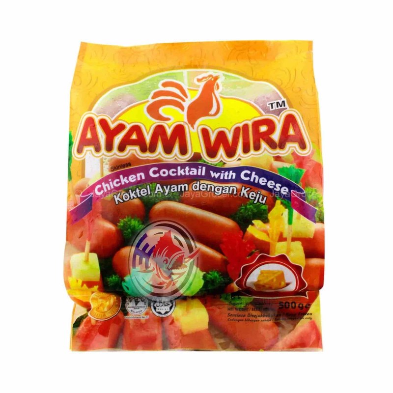 AYAM WIRA AW CHICKEN CHEESE COCKTAIL ( 500GM )