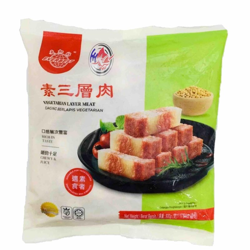 Everbest 更加好 EVERBEST VEG LAYER MEAT素三层肉-500G*