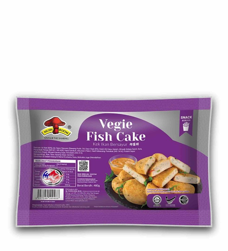 MUSHROOM QL VEGIE FISH CAKE-480G 炸菜饼