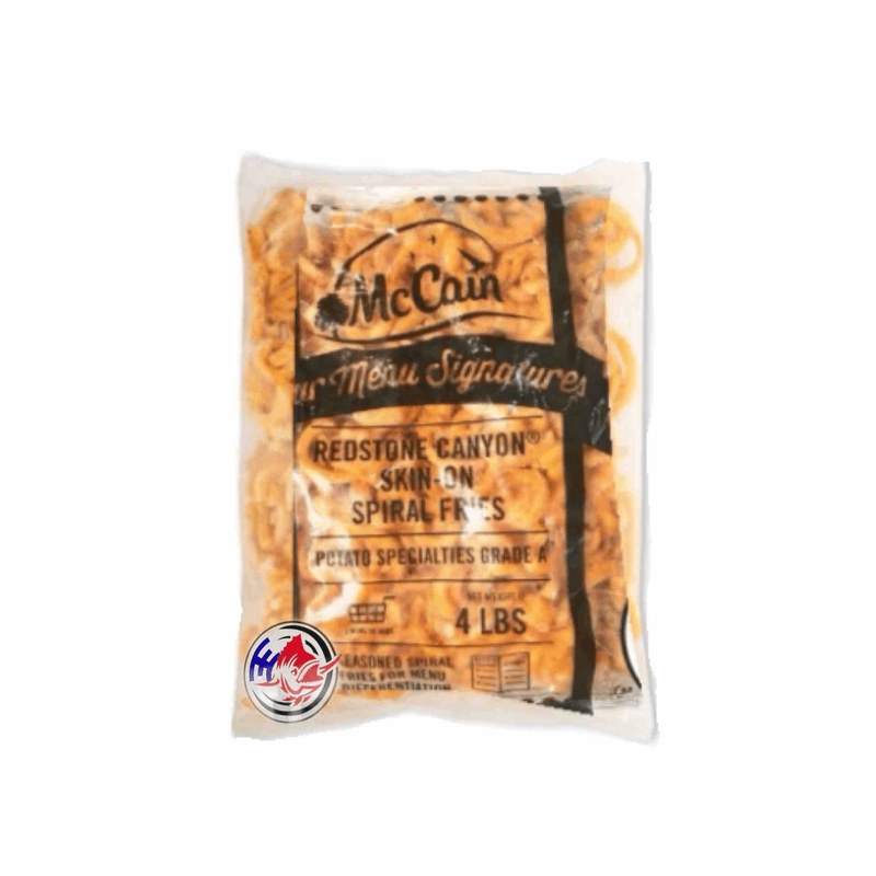 MCCAIN MCCAIN REDSTONE SPIRALS FRIES SKIN-ON (6 X 4LB)