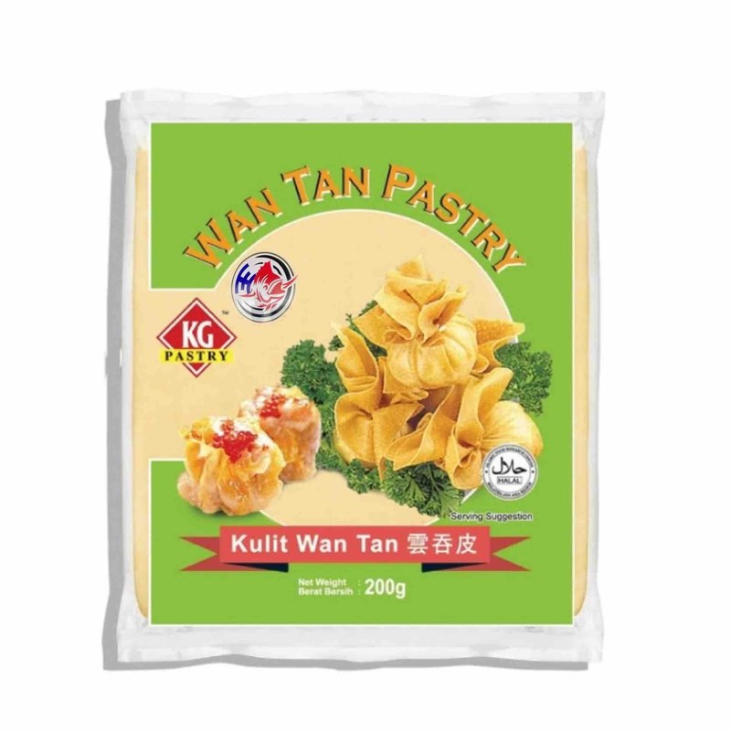 KG PASTRY KG WANTAN SKIN ( SQUARE ) 200GM
