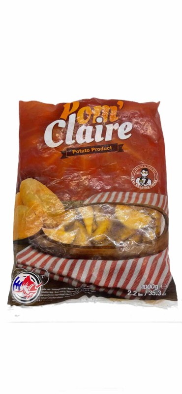 POMMES CLAIRE VESTEY SEASONED POTATO WEDGES (1KG)