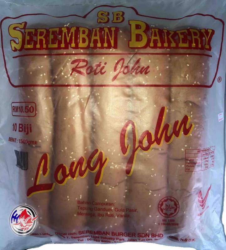 SEREMBAN LONG JOHN ( ROTI JOHN )-10PCS