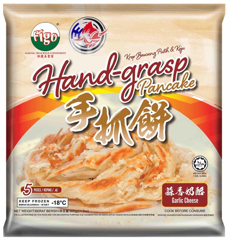 FIGO FIGO HAND GRASP PANCAKE-GARLIC CHEESE-5PCS-600G***