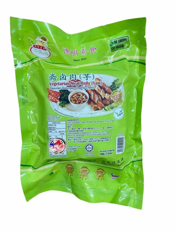 FG 德明 FG VEG MEAT ROLLS(YAM)-500G***斋卤肉芋头