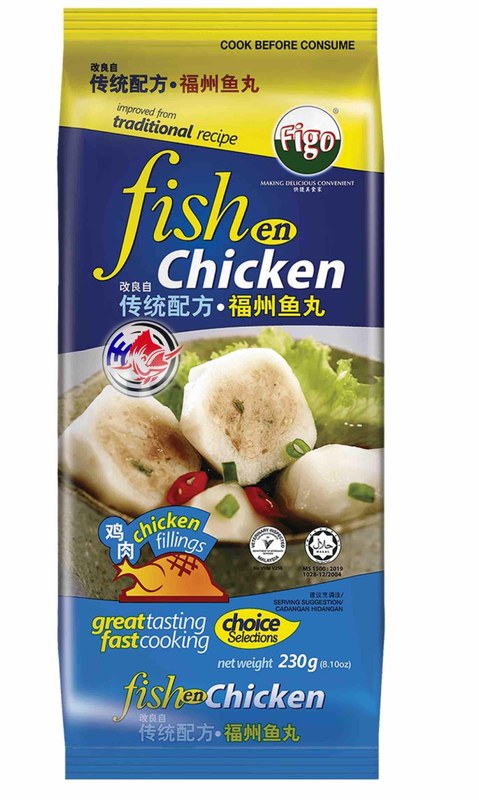 FIGO FIGO FISH "EN" CHICKEN (230GM) - 10PCS