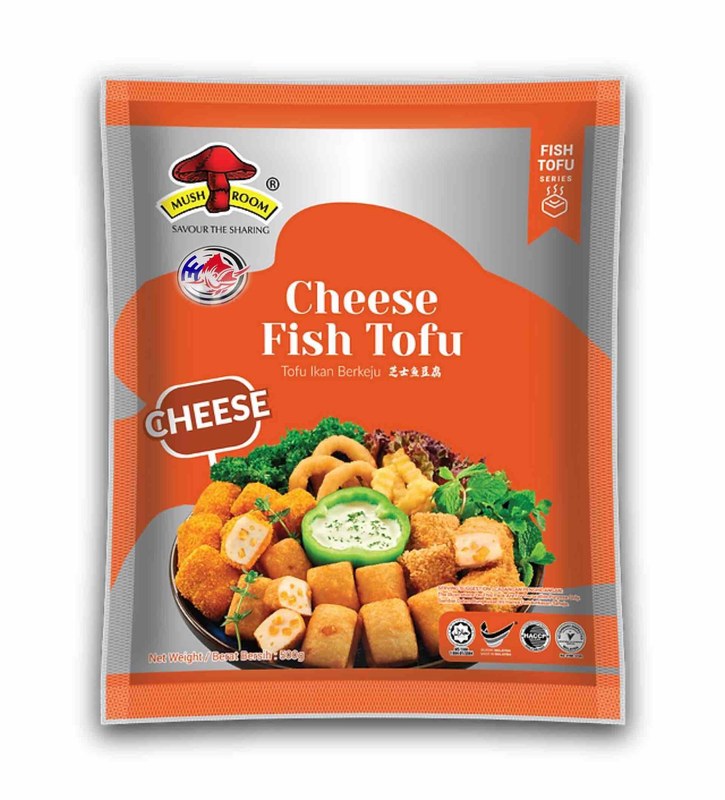 MUSHROOM QL CHEESE FISH TOFU (500GM)芝士鱼豆腐###