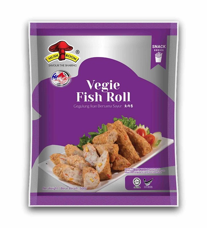 MUSHROOM QL VEGIE FISH ROLL (500G) 鱼肉卷