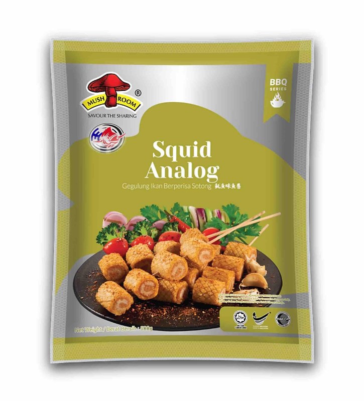MUSHROOM QL FRIED SQUID ANALOG-500G鱿鱼卷###