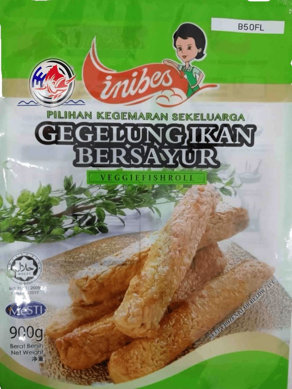 INIBES Veggie Fish Roll 900g