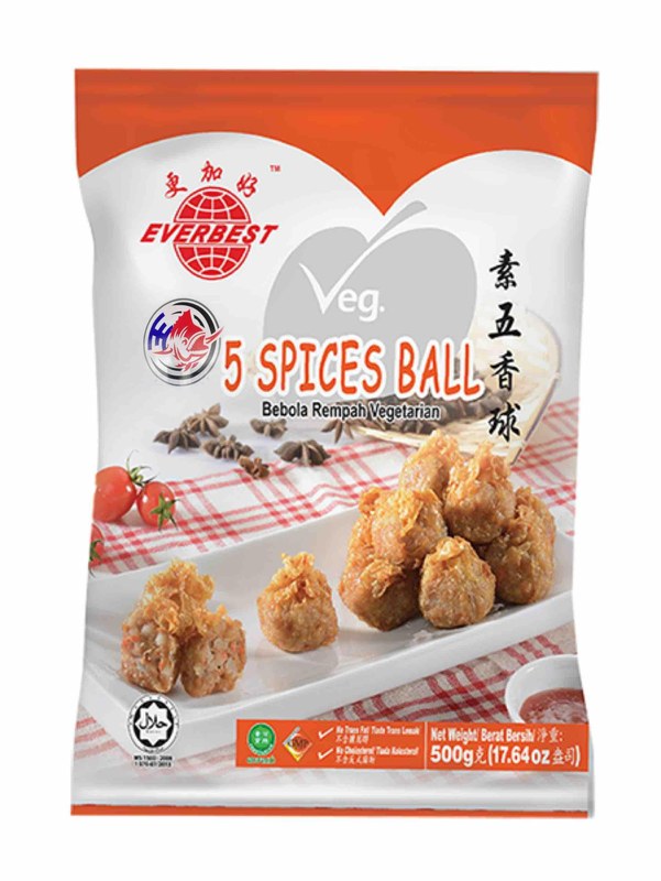 Everbest 更加好 EVERBEST 5 SPIECES BALL500g*素五香球