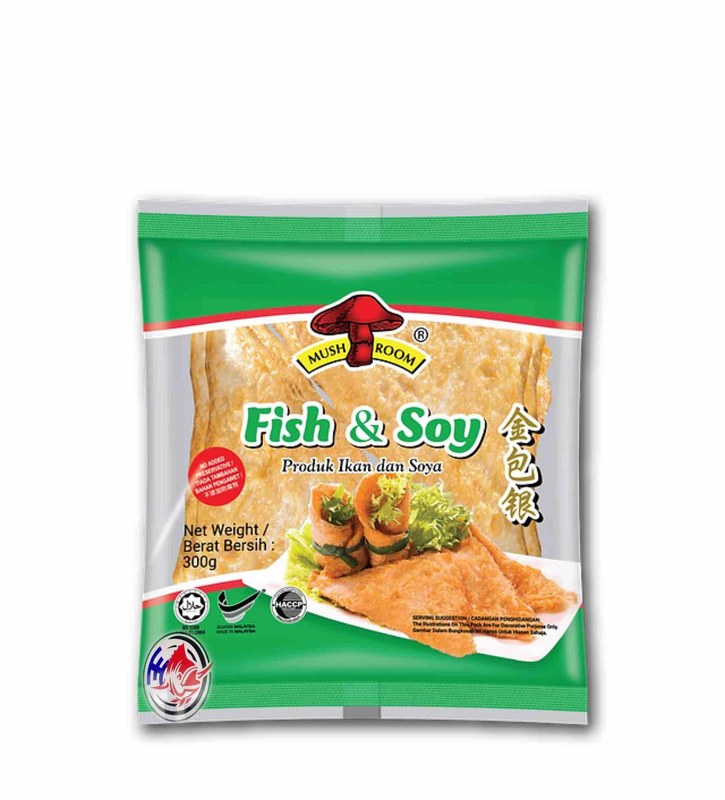 MUSHROOM QL FISH N SOY *金包银*-10PCSMC-FNS300^