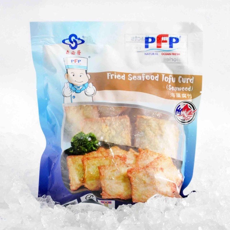 PFP PFP FRIED SEAFOOD TOFU CURD 海藻付腐(SEAWEED)- (400G )