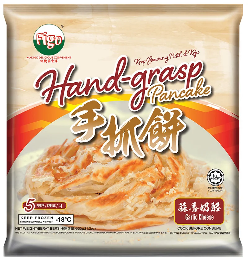 Figo Hand Grasp Pancake Garlic Cheese（蒜香芝士手抓饼） 600g 5件
