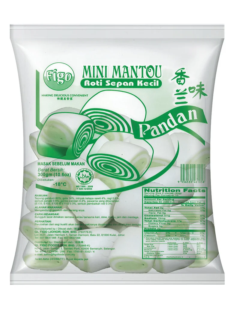 FIGO Mini Mantou Pandan
