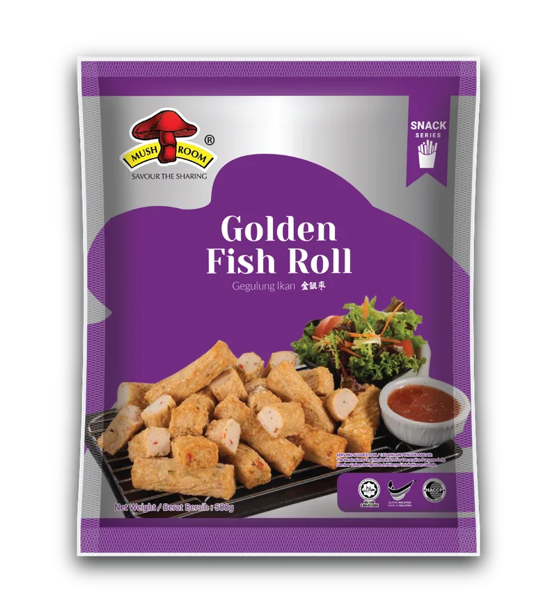 MUSHROOM QL GOLDEN FISH ROLL-500G金银枣