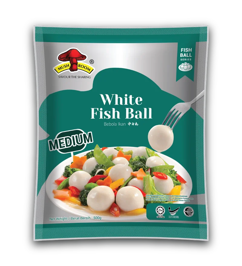 QL Mushroom Medium White Fishball 500g