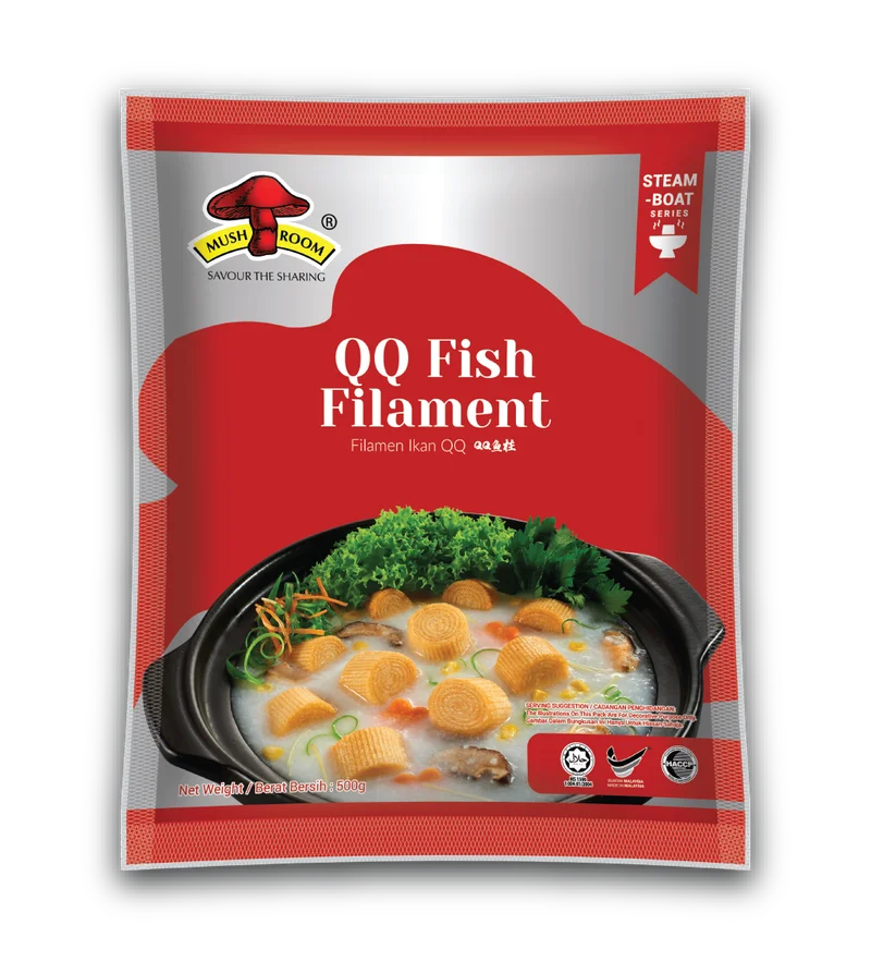 MUSHROOM QL QQ FISH FILAMENT(500G)QQ鱼柱