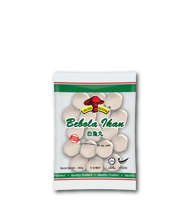 MUSHROOM QL Small White Fishball- (160G)(1 Pkt )