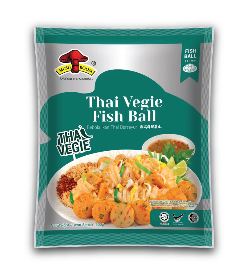 MUSHROOM QL Thai Vegie Fishball-500GM ( 1PKT )