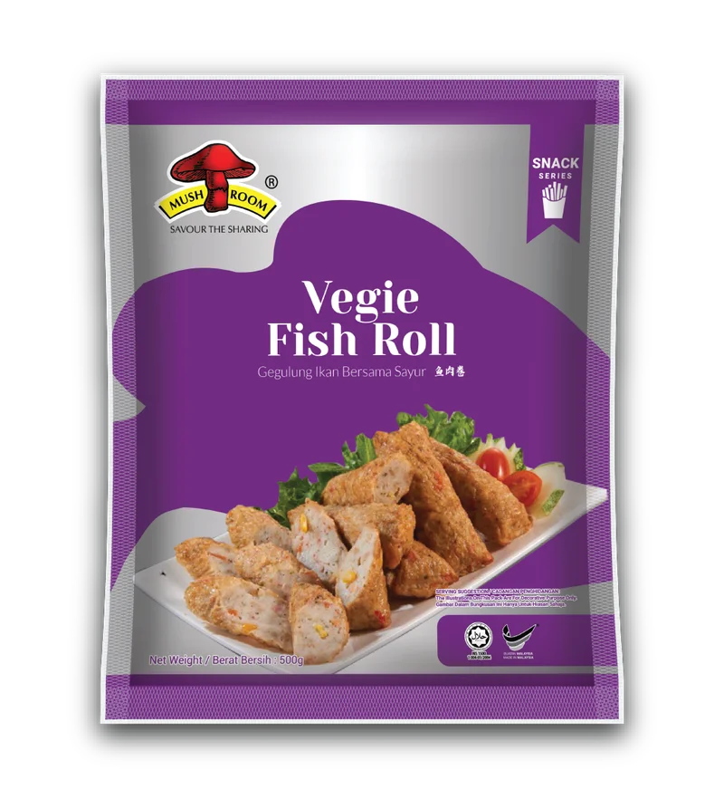 MUSHROOM QL VEGIE FISH ROLL (500G) 鱼肉卷