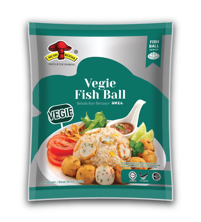 MUSHROOM QL VEGIE FISHBALL-500G 海鲜菜丸